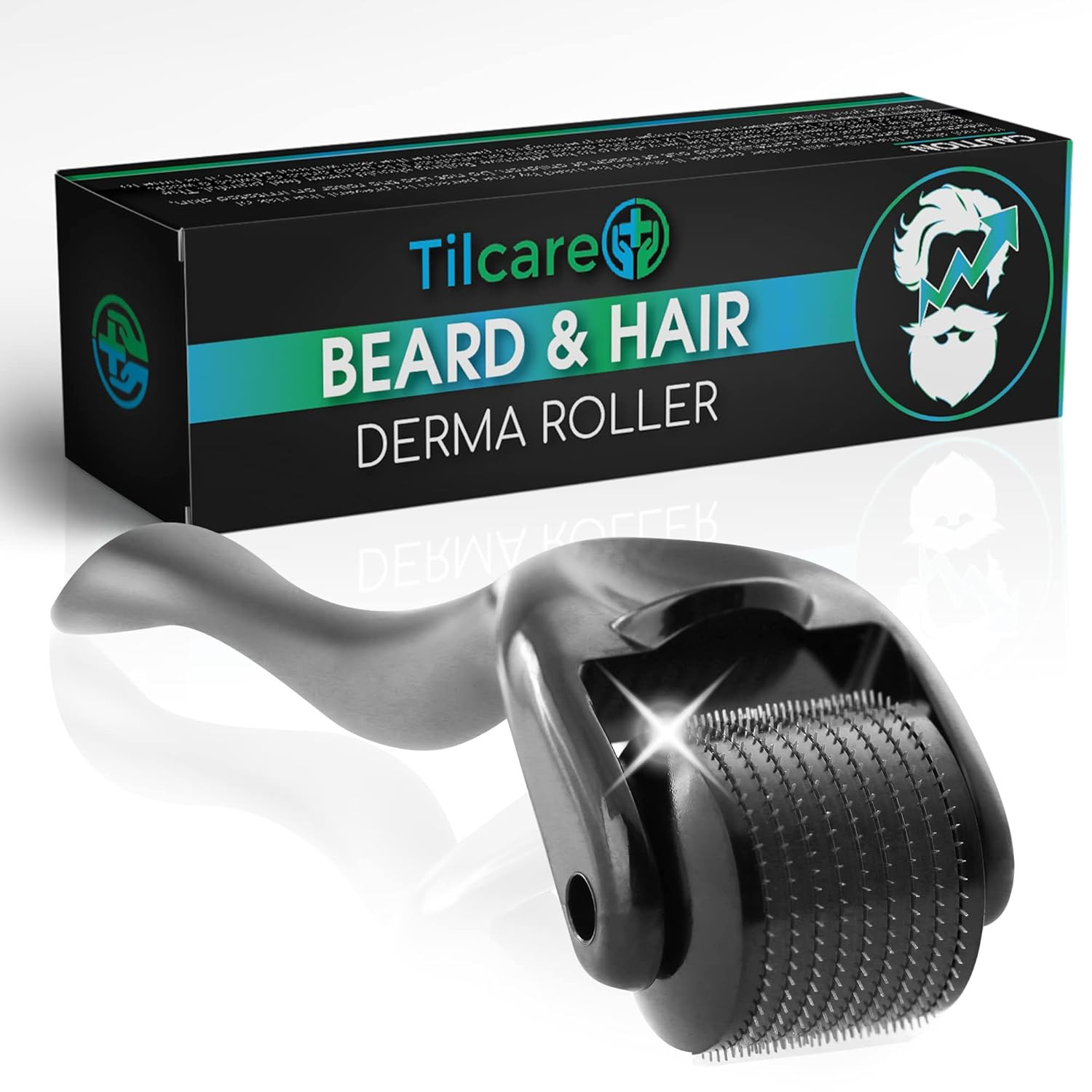 Rodillo dermaroller para barba y cabello (paquete de 1) de Tilcare - Estéril