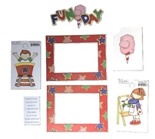 My Mind's Eye Fun Day Scrapbook Die Cuts Frames 7 Piece Set