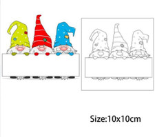 3 Santa label dispaly board Christmas  Metal Cutting Dies Card Making Embossing