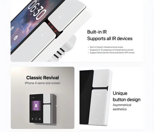 3.5-inch Tuya WiFi Smart Home Control Panel Tuya Zigbee Wall Switches Home - Picture 11 of 13