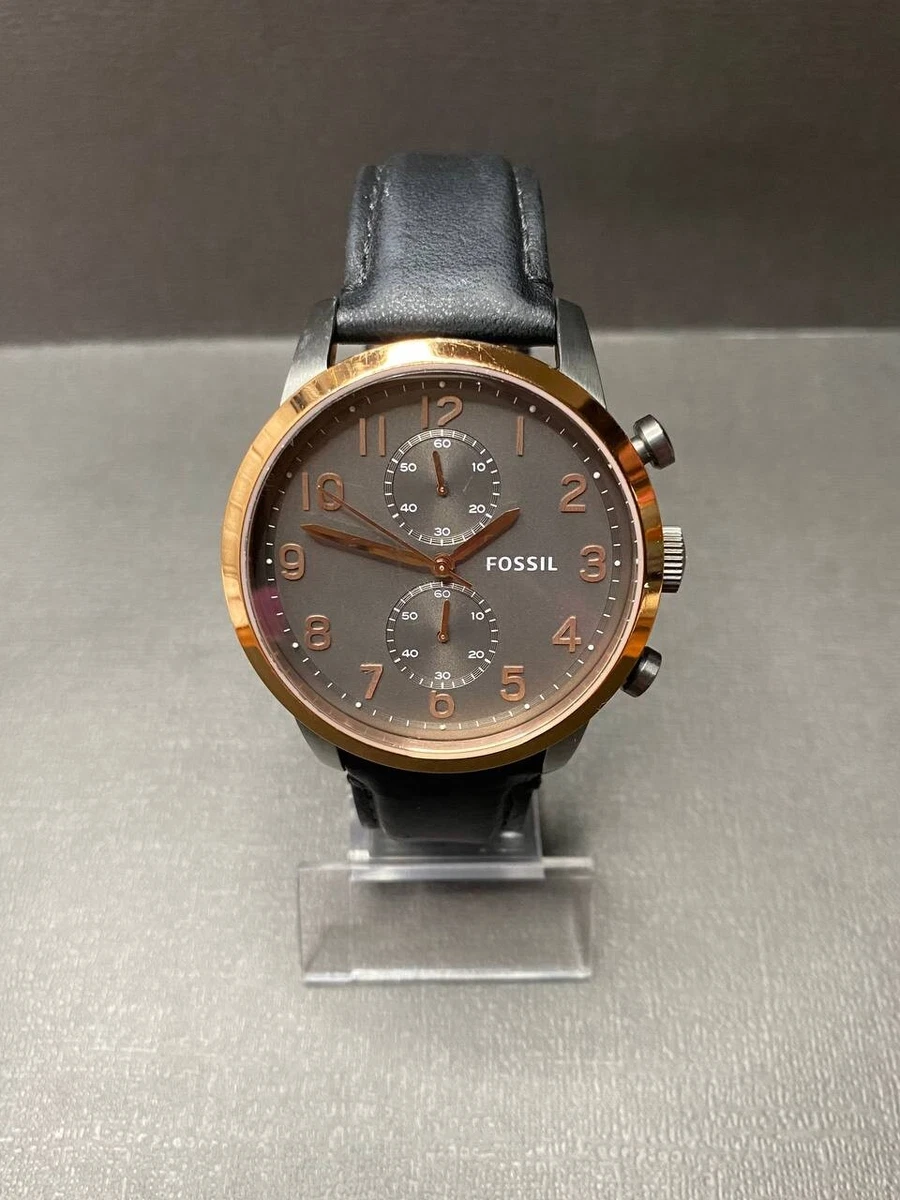 Fossil FS4935 Men s Townsman Black Dial Black Leather Strap Watch