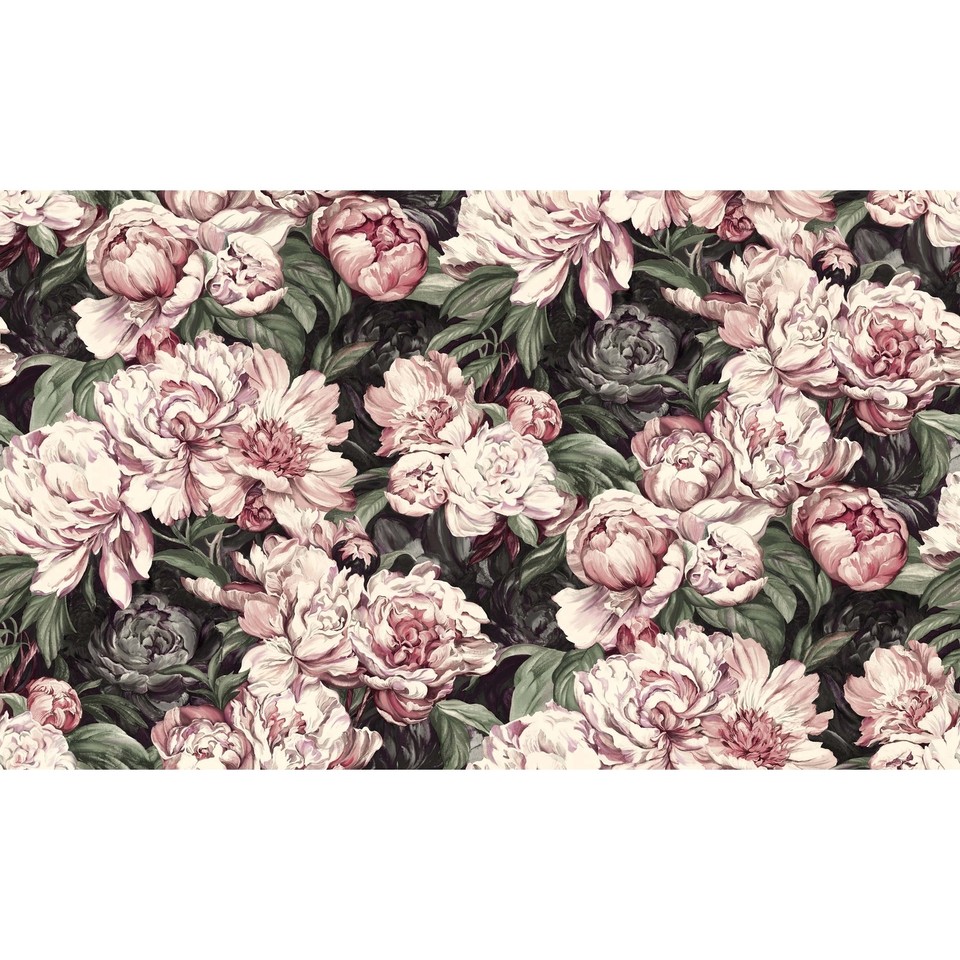 Watercolor Pinkish Roses Floral Removable Wallpaper Pink H114" x W204" eBay