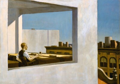 Edward Hopper: Office in a Small City 22x30 Archival Quality Fine Art Print