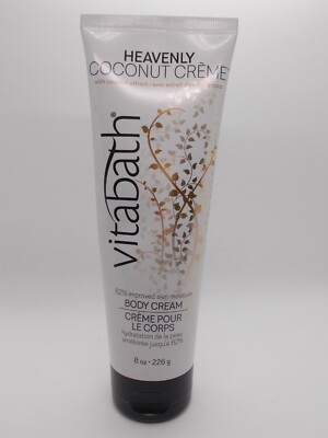 Vitabath Heavenly Coconut Creme Body Cream 8 ounce NEW