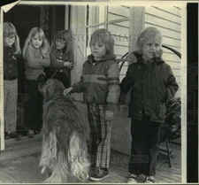 1976 Press Photo Kienast Quints Celebrate 6th Birthday, Liberty Corners, NJ