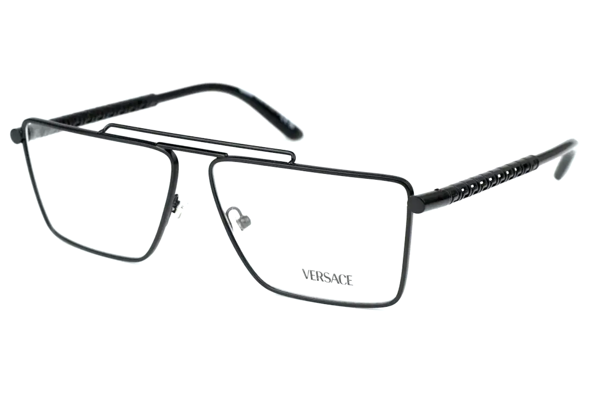 New VERSACE Eyeglasses MOD. 1295 1433 57-13 145 Matte Black Frames