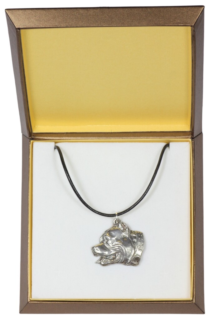 Pit Bull, American Pit Bull Terrier, Pitbull Terrier, APBT - Dog necklace in gif