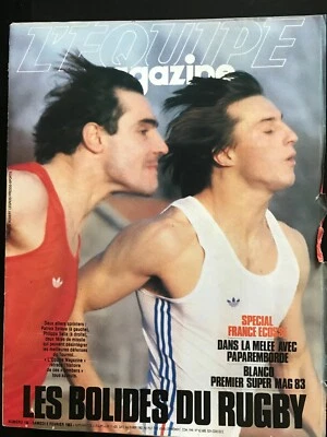 b)L'Equipe Magazine du 5/02/1983; Les bolides du Rugby/ Spécial France-Ecosse - Photo 1/2
