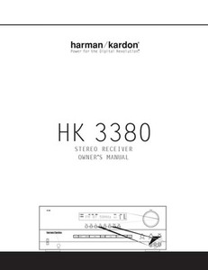 Harman kardon 3390 manual