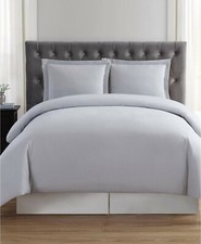 Truly Soft Everyday Solid Duvet Set - FULL / QUEEN - Silver Gray