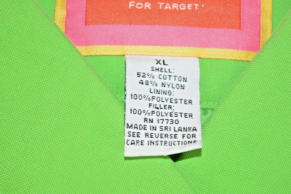 Chaquetón vintage Isaac Mizrahi Target talla XL 00s forro acolchado verde lima Foto 3 de 4