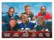 2000 Topps Football Combos TC6 Young Guns McNabb Couch Culpepper McNown Smith 