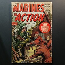 1956 Marines in Action Atlas News Co. Comic #5 "Rock Murdock, Fighting Gyrene!"