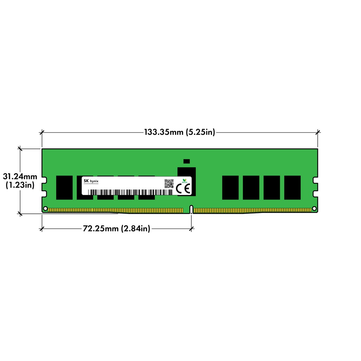 Hynix 16GB DDR4-3200 RDIMM HMA82GR7CJR8N-XN HMA82GR7DJR8N-XN