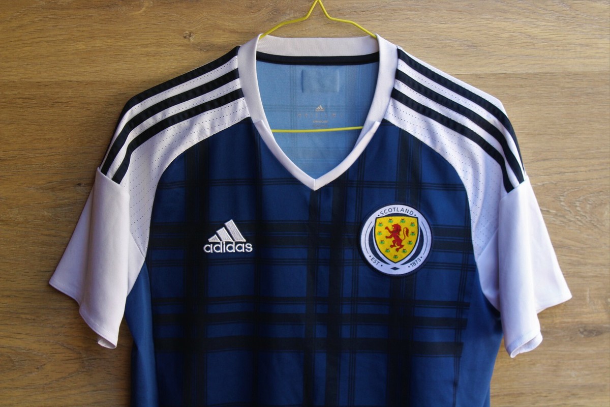 SCOTLAND NATIONAL TEAM 2016/2017 EURO HOME FOOTBALL SHIRT JERSEY