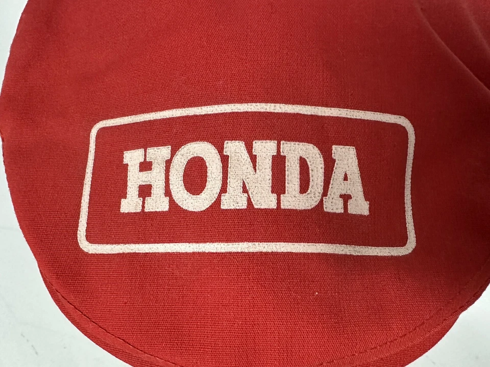 Gorra de cuero tipo cabina Honda Motors vintage banda Union hecha en EE. UU. Foto 2 de 4