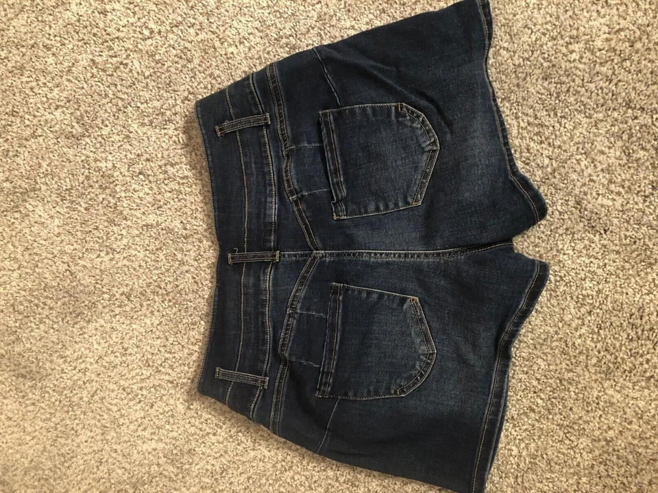 Pantalones Cortos Novio Refuge Ibiza Para Mujer Azul Denim Calce Regular 5 Bolsillos Talla 13 Foto 3 de 4