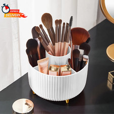 Makeup Brush Holder Organizer,360  Rotating Makeup Brush Organizer,5 Slot Make u