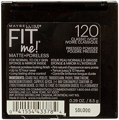 Maybelline New York Fit Me Matte Poreless Powder 120 Classic Ivory 8.5g CA - Image 2 of 4