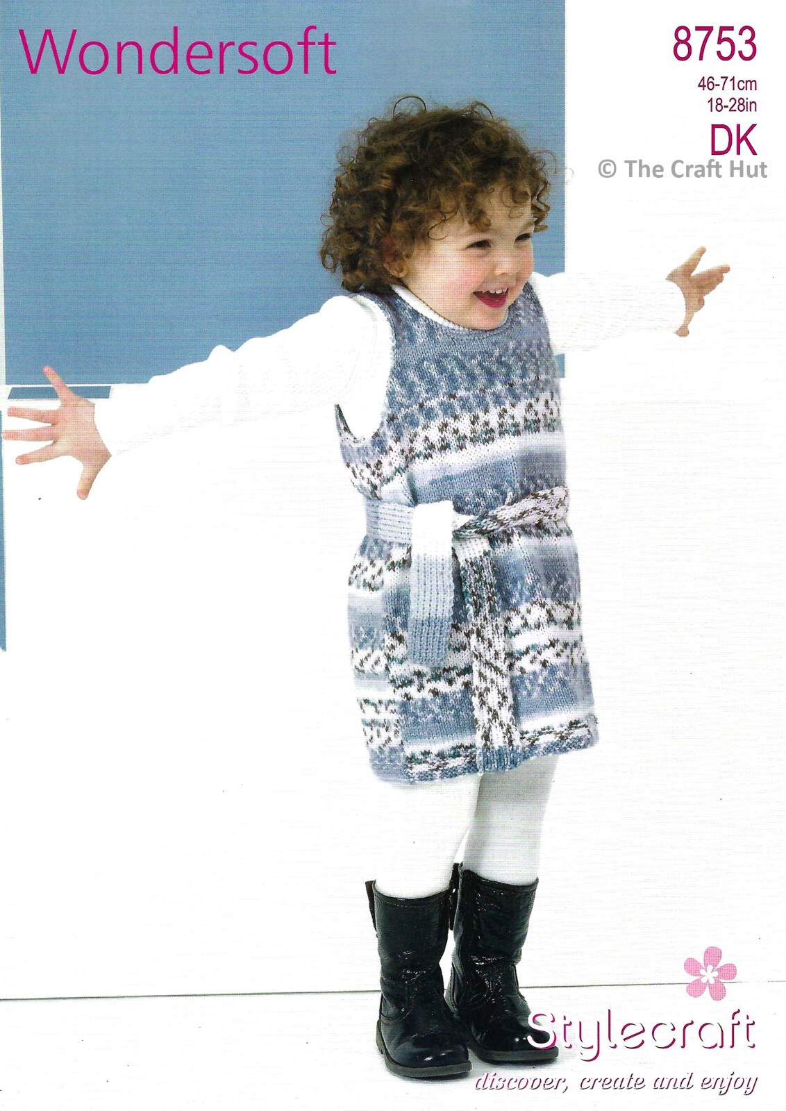 Hand Knitting PATTERN ONLY Stylecraft Baby Toddler Child Tunics 8753 New