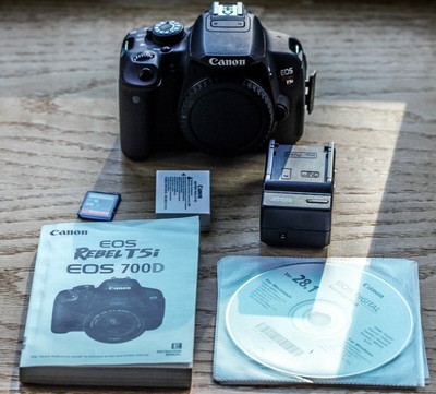 Canon Eos Rebel T5i Eos 700d 18 0mp Digital Slr Camera Black