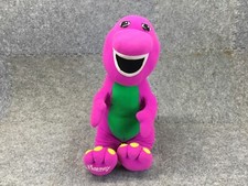 Barney Talking Dinosaur 17 in Plush Toy Purple Playskool Hasbro Tested