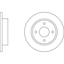 Apec Blue Brake Disc - Front SDK6043 Fits Nissan Micra - OE Specification