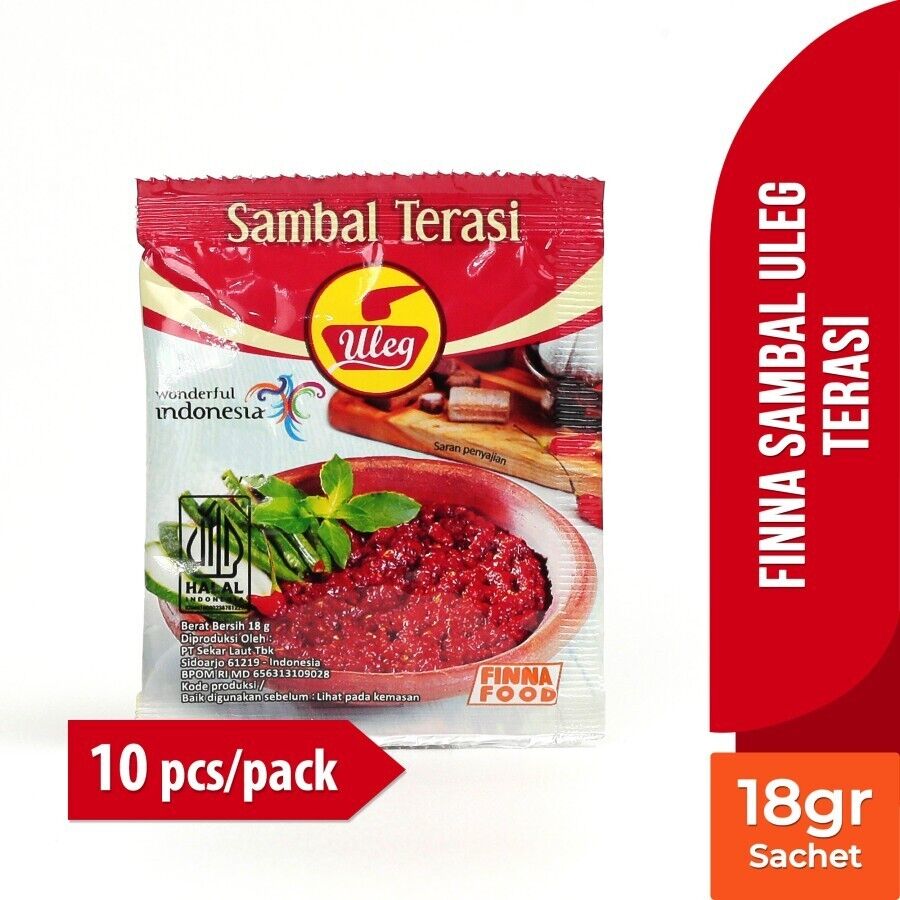 Sambal Uleg Sambal Terasi Finna Indonesia Food @18gr Per Sambal Uleg Sambal Terasi Finna Indonesia Food @18gr Per
