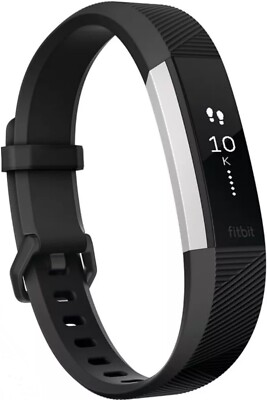 Brand New Open Box Fitbit Alta Watch Fitness Tracker Black Size Large