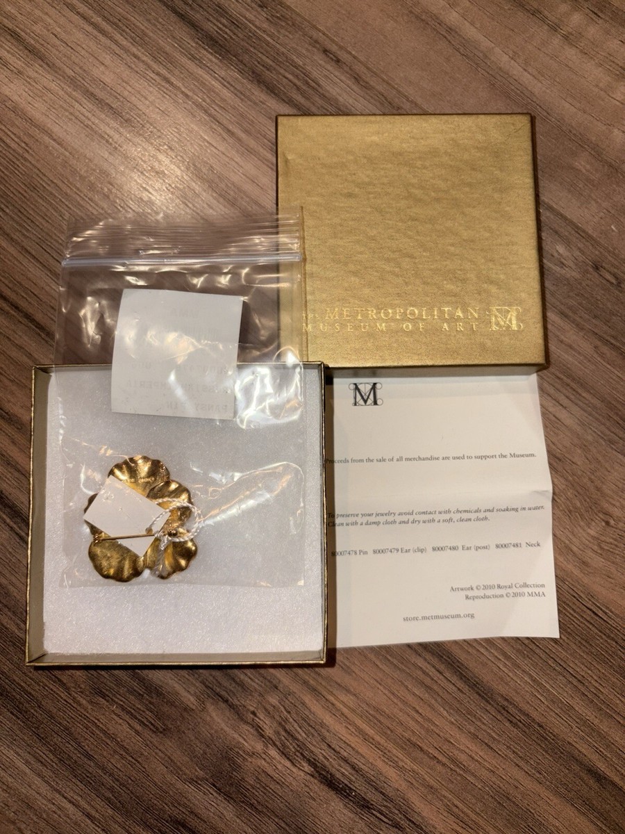 Metropolitan Museum of Art Russian Imperial Pansy Pin Gold Enamel 24K  Tiffany