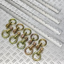 Datona Zurrschiene (4 St&uuml;ck) f&uuml;r Nutzfahrzeuge - 150 cm, inkl. 10 Zurr&ouml;sen