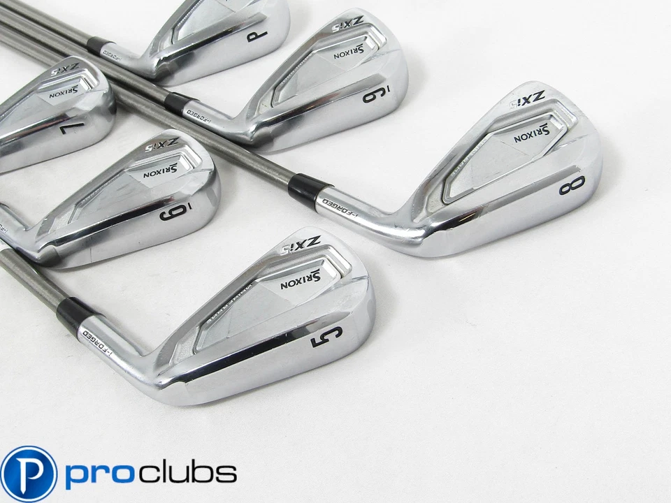 SRIXON ZXi5 IRONS 5-PW AEROTECH STEELFIBER FC 90 REGULAR FLEX #457030 - Image 2 of 4