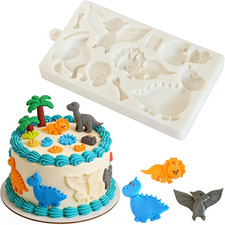 1 Pc Dinosaur Fossil Silicone Mold Tyrannosaurus Rex Bone Cake Decoration Fondan