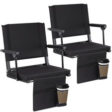 2 PCS Stadium Seats for Bleachers-Stadium Seats with Back Support Stadium Chair