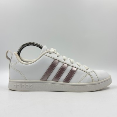 Adidas VS Advantage Damen-Sportschuhe weiß Kunstleder UK-Größe 5