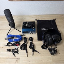 PreSonus AudioBox USB 96 Studio Bundle M7 Mic HD7 Headphones Interface Cables