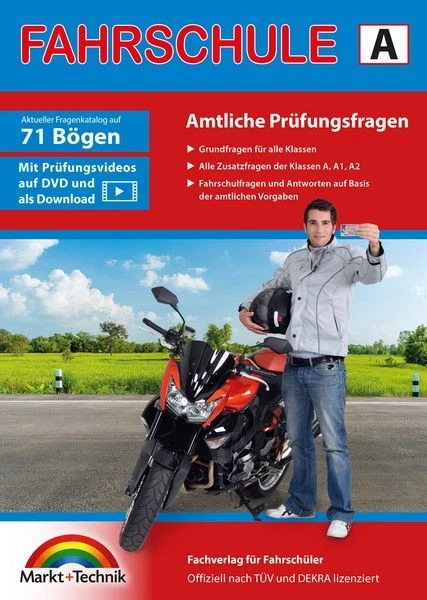 Führerschein Fragebogen Klasse A, A1, A2 - Motorrad Theorieprüfung original a...