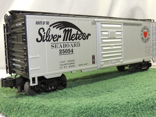 MTH SEABOARD SILVER METEOR 40' SD BOX CAR PREMIER #20-93144 ESCALA O 3 RIELES NUEVO EN CAJA | Zustand: Used