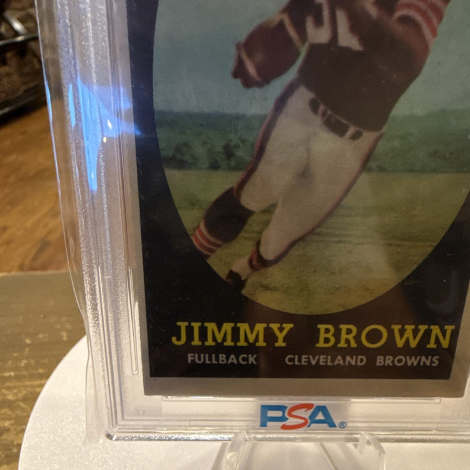 Topps 1958 Jim Brown Rookie #62 Cleveland Browns PSA 4 Graded NFL Card view 6
