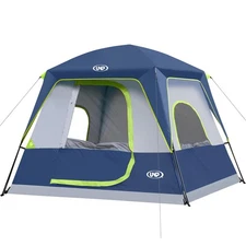 UNP 4-Person Tent, Portable Cabin Tent, Camping Tent 4-Person Easy Set Up, Wa...