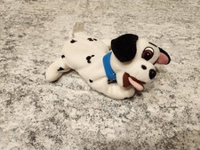 Disney Store 101 Dalmatian Blue Collar Mini Bean Bag Plush Doll Beanie Vintage