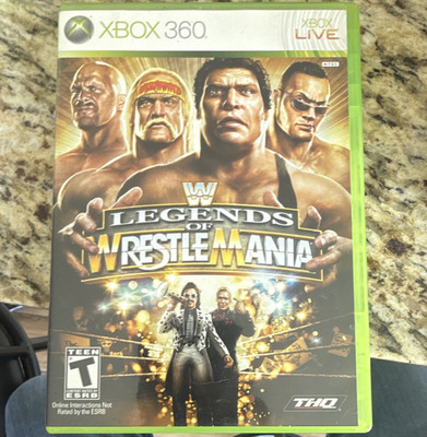 THQ WWE Legends of WrestleMania Xbox 360 2009 Multiplayer Manual T