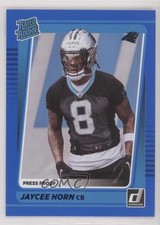 2021 Panini Donruss Rated Rookie Press Proof Blue Jaycee Horn #329 0nj5