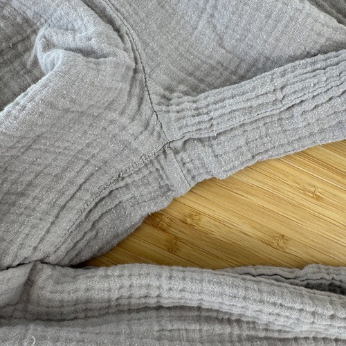 Carly Jean Los Angeles Gaze Wide Leg Cropped Hose Gr. L taupe Boho Strand - Bild 11 von 11