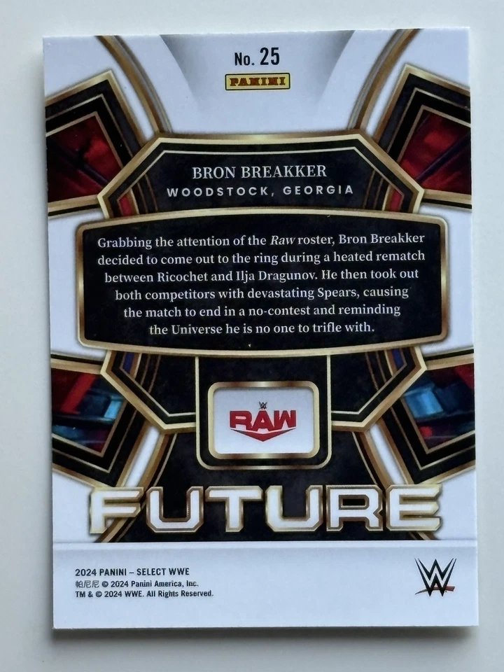 2024 Panini Select WWE Bron Breakker Silver Future #25 The Dogs - Image 2 of 3