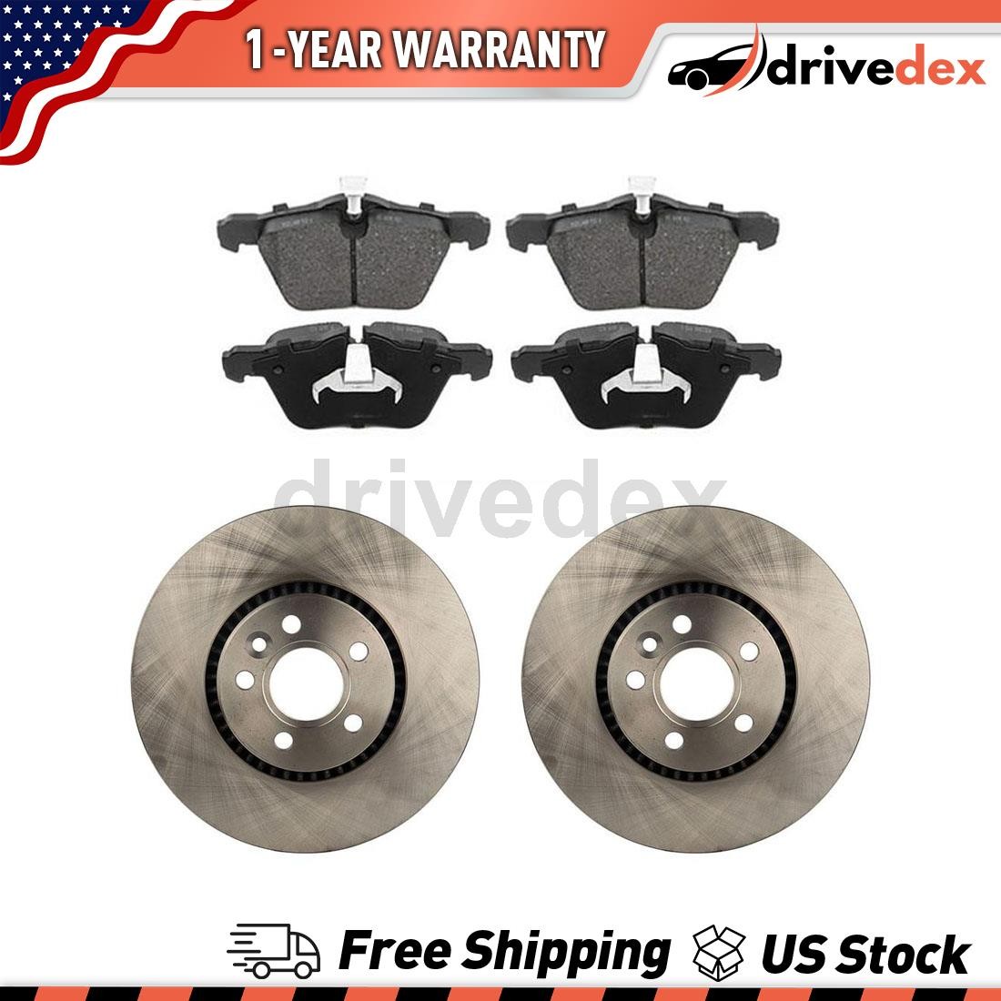 2011-2013 2015-2016 Volvo S60 Front Rotors & Semi-Metallic Brake Pads DV