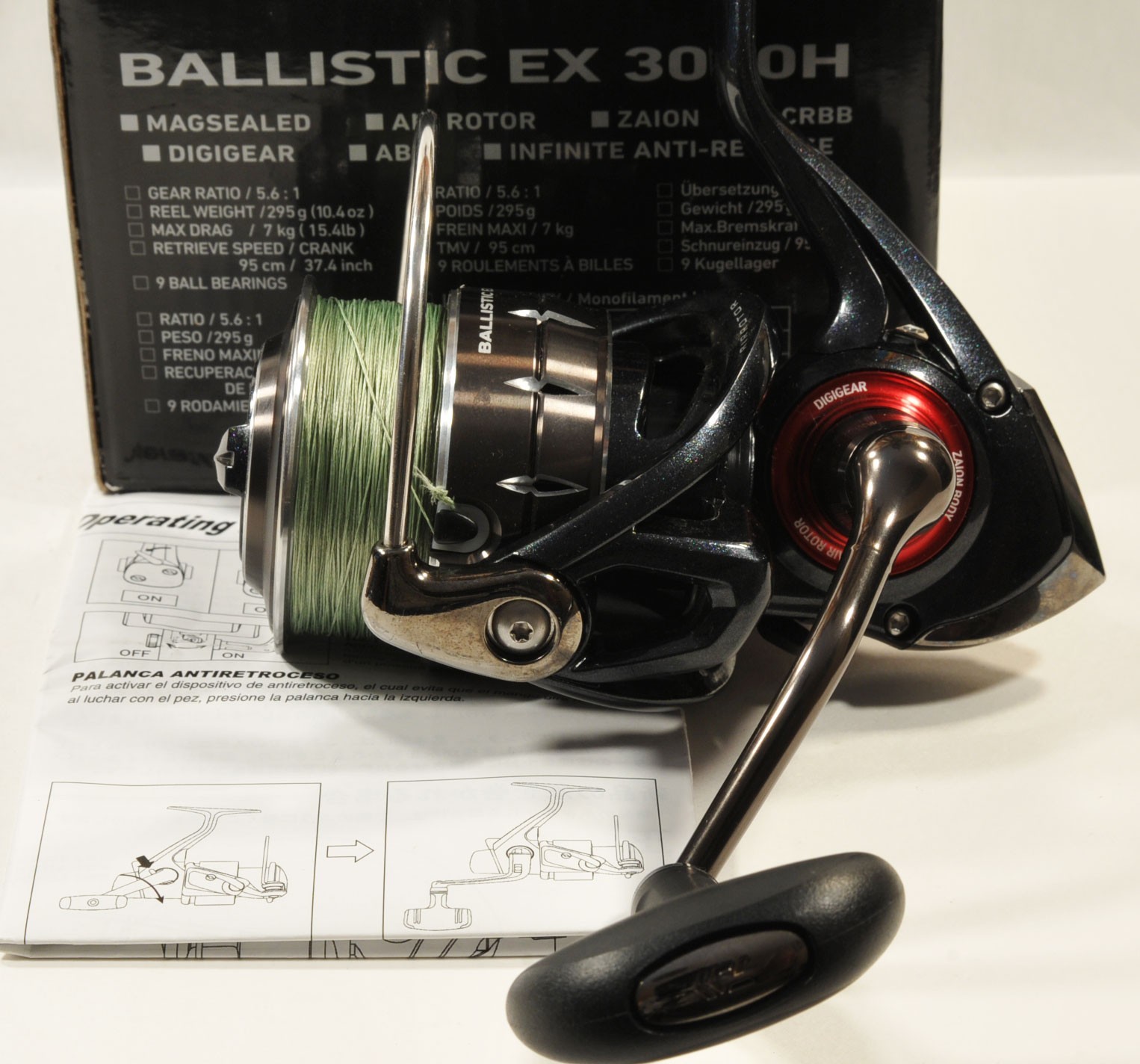 DAIWA Ballistic EX 3000H Spinning Reel-Gear Ratio 5.6:1-9 Ba