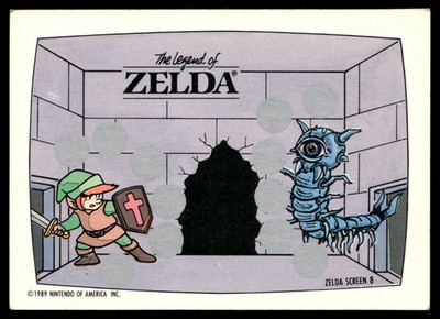 The Legend of Zelda Link 1989 Topps Nintendo Scratch-Off Screen 8 Trading Card