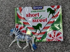 Breyer Stablemates Short And Sweet Blue Zebra Horse Figure Blind Bag Toy Mini