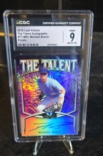 2019 Leaf Valiant - The Talent Michael Busch #TT-MB1 purple  Prismatic /15 OCA 